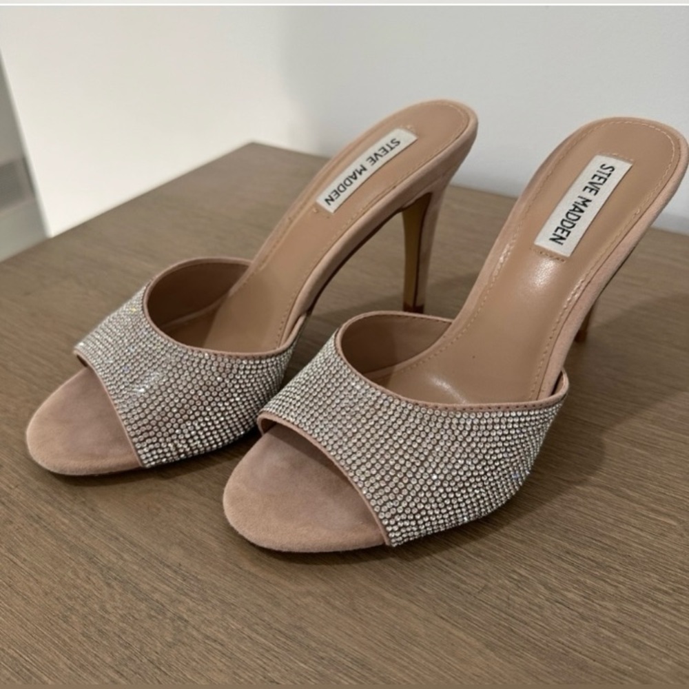 Steve Madden Rhinestone Heeled Sandals
